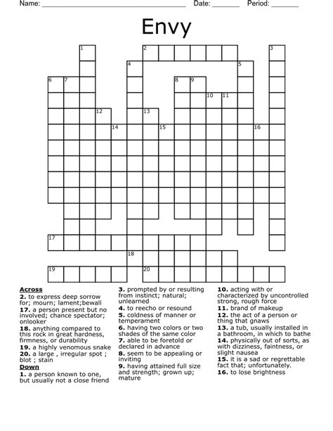 envy crossword